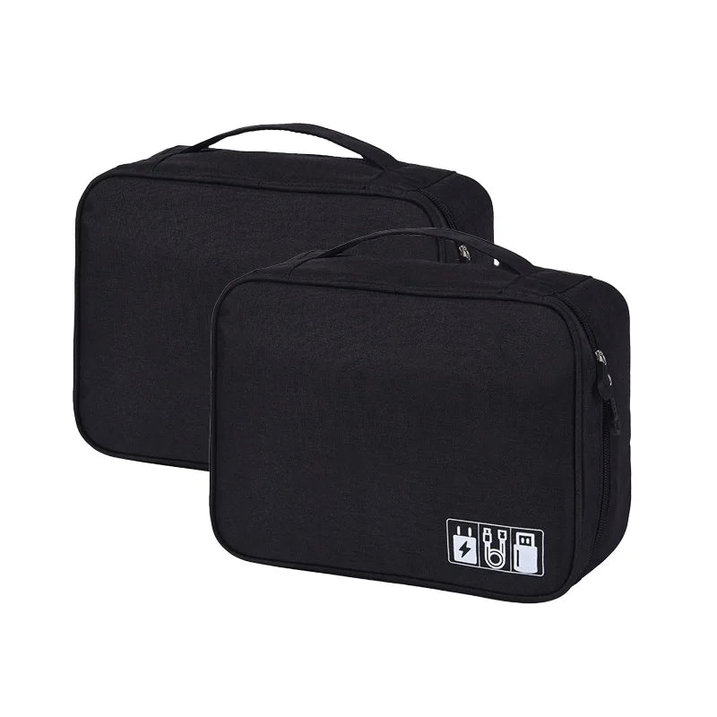 Cable Storage Bag Waterproof Digital Electronic Organizer Portable USB Data Line Charger Plug Storage Bag Travel Cable Organizer