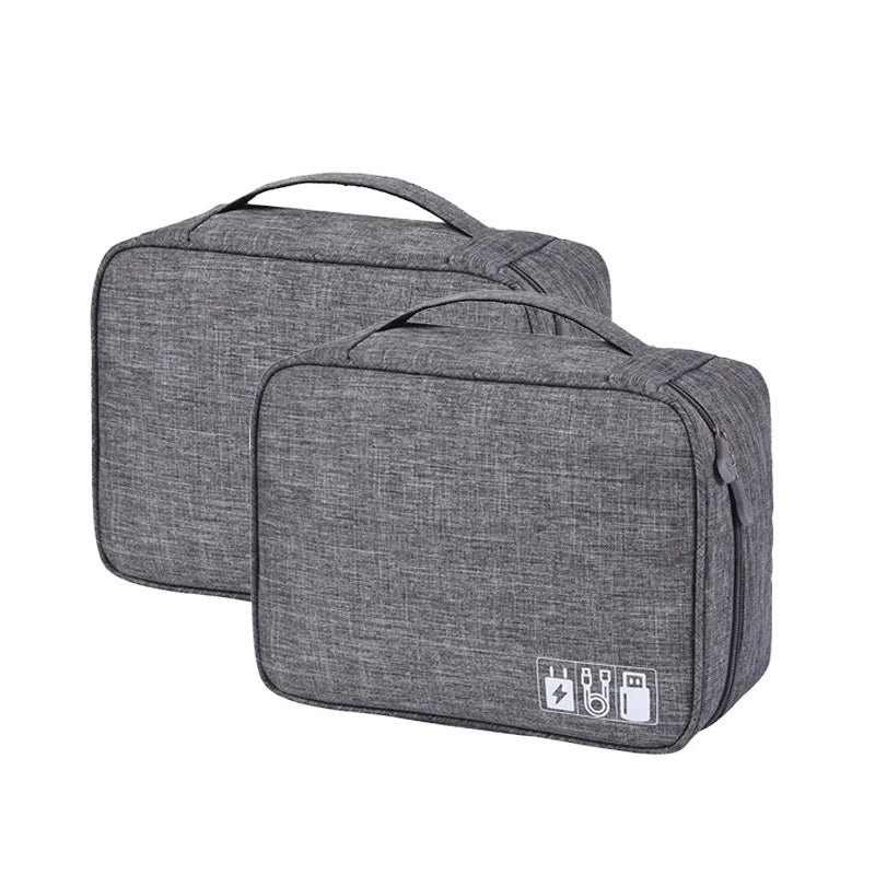 Cable Storage Bag Waterproof Digital Electronic Organizer Portable USB Data Line Charger Plug Storage Bag Travel Cable Organizer