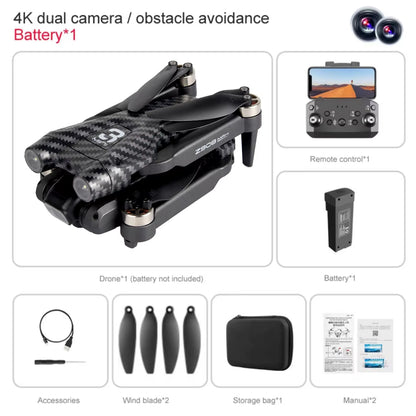MINI Z908Pro Max Drone 4K ESC Professional WIFI FPV Dron Obstacle Avoidance Brushless Four-Axis Folding RC Quadcopter Toys