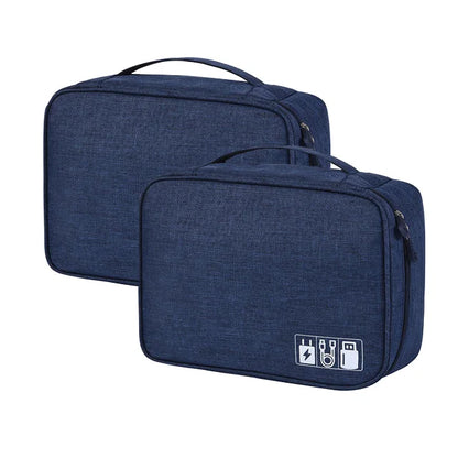 Cable Storage Bag Waterproof Digital Electronic Organizer Portable USB Data Line Charger Plug Storage Bag Travel Cable Organizer