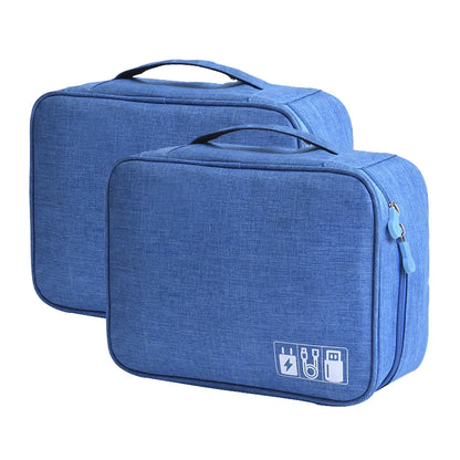 Cable Storage Bag Waterproof Digital Electronic Organizer Portable USB Data Line Charger Plug Storage Bag Travel Cable Organizer
