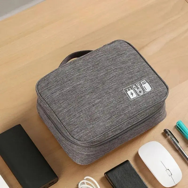 Cable Storage Bag Waterproof Digital Electronic Organizer Portable USB Data Line Charger Plug Storage Bag Travel Cable Organizer