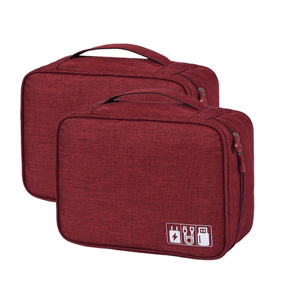 Cable Storage Bag Waterproof Digital Electronic Organizer Portable USB Data Line Charger Plug Storage Bag Travel Cable Organizer