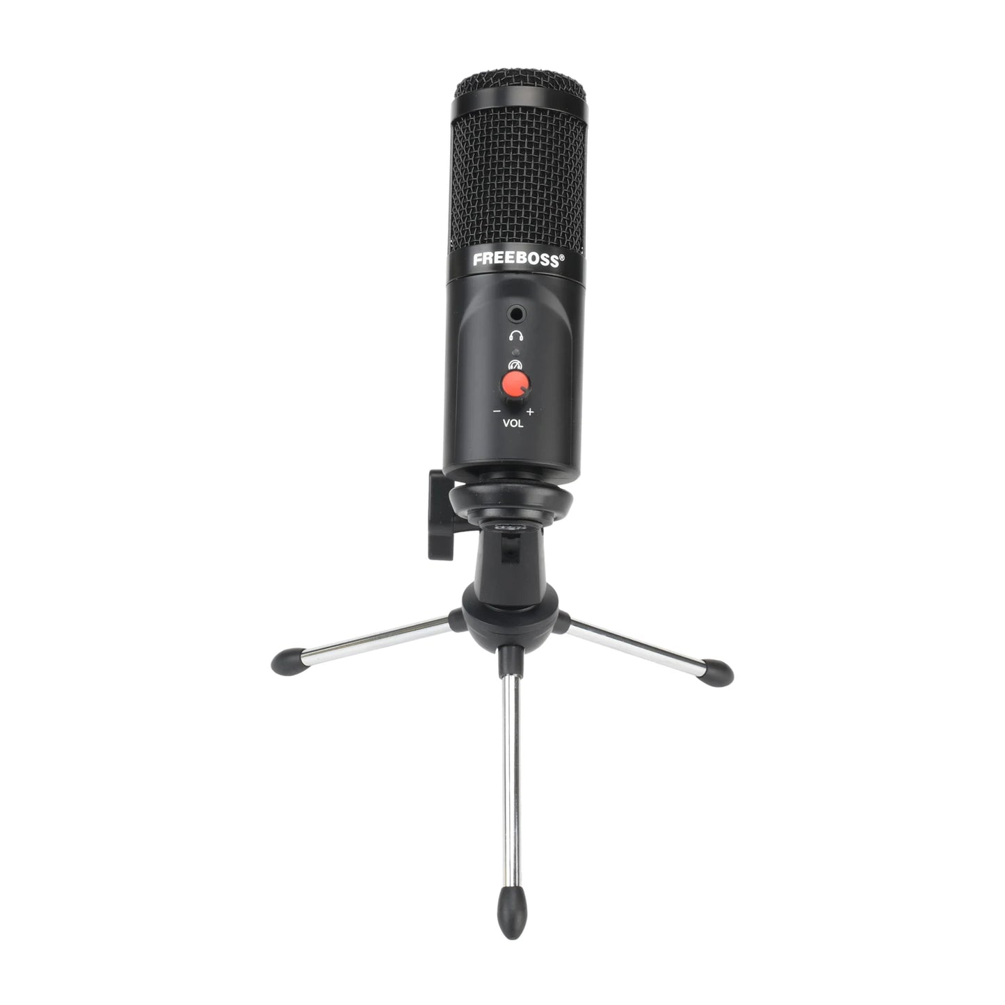 USB Microphone Wired with Tripod Shock Mount PC Laptop Studio Record Stream Radio Broadcast Gaming Computer Mic FB-W03