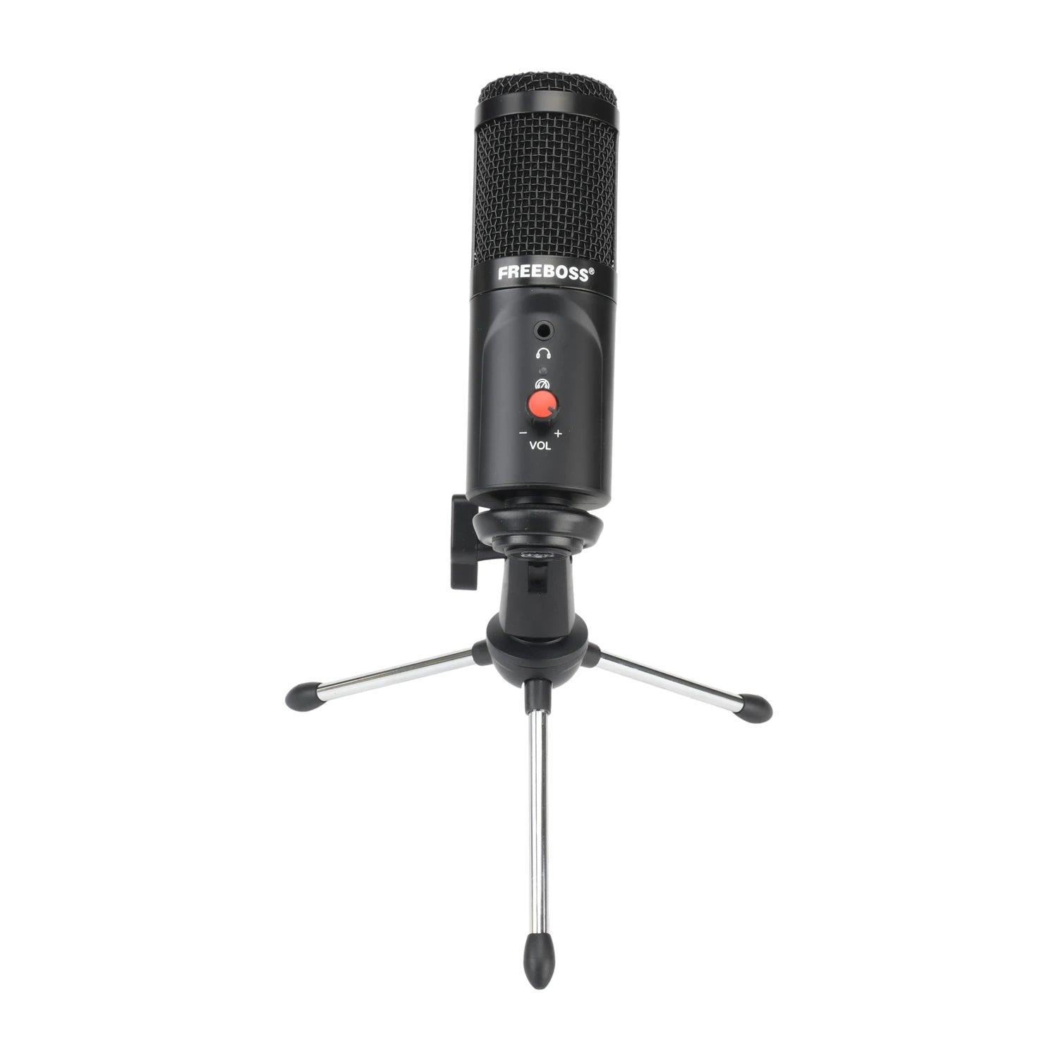 USB Microphone Wired with Tripod Shock Mount PC Laptop Studio Record Stream Radio Broadcast Gaming Computer Mic FB-W03